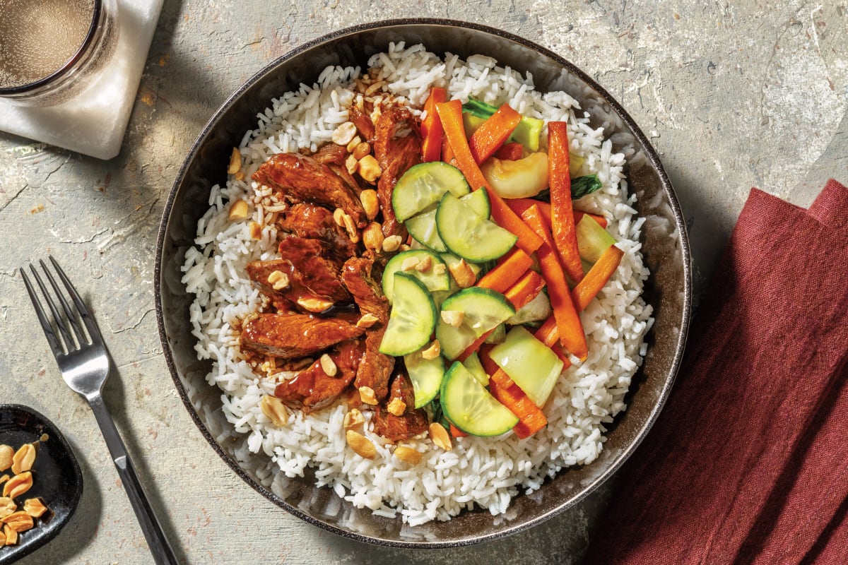 Quick Ginger-Soy Beef & Veggie Stir-Fry