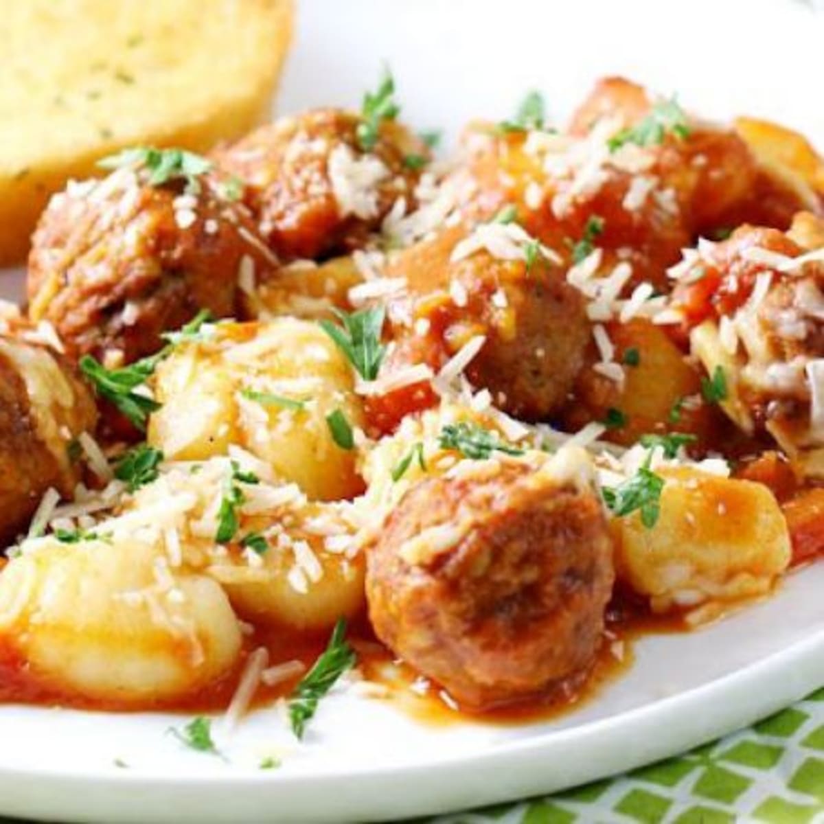 Sausage Meatballs and Gnocchi