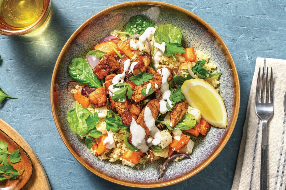 Spiced Pork & Roast Veggie Couscous
