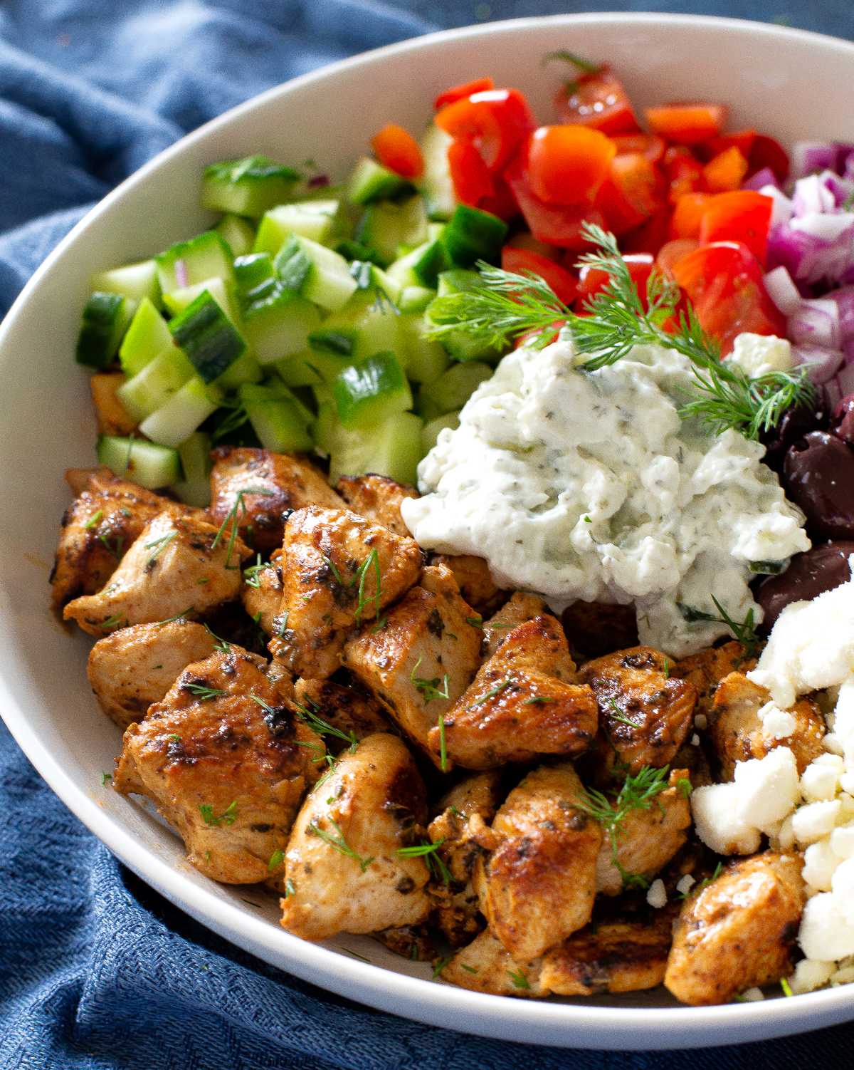 Grilled Greek Chicken Dinner