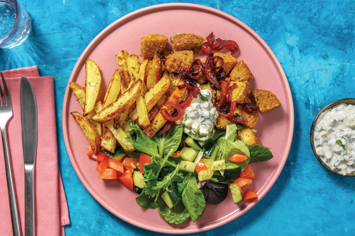 Greek-Style Falafel & Fries