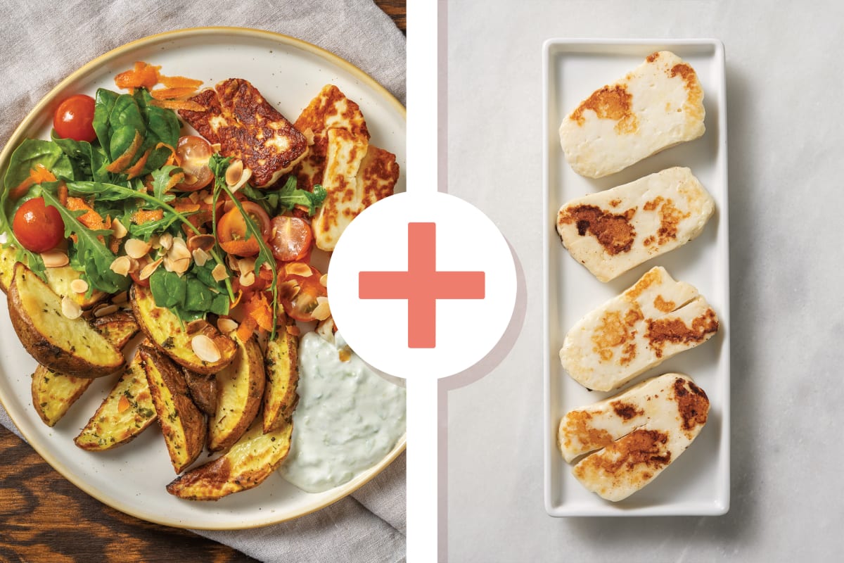 Double Greek-Style Haloumi & Oregano Wedges