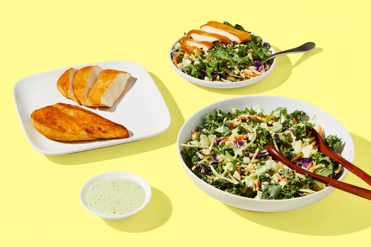 Green Goddess Salad & Fully Cooked Chicken