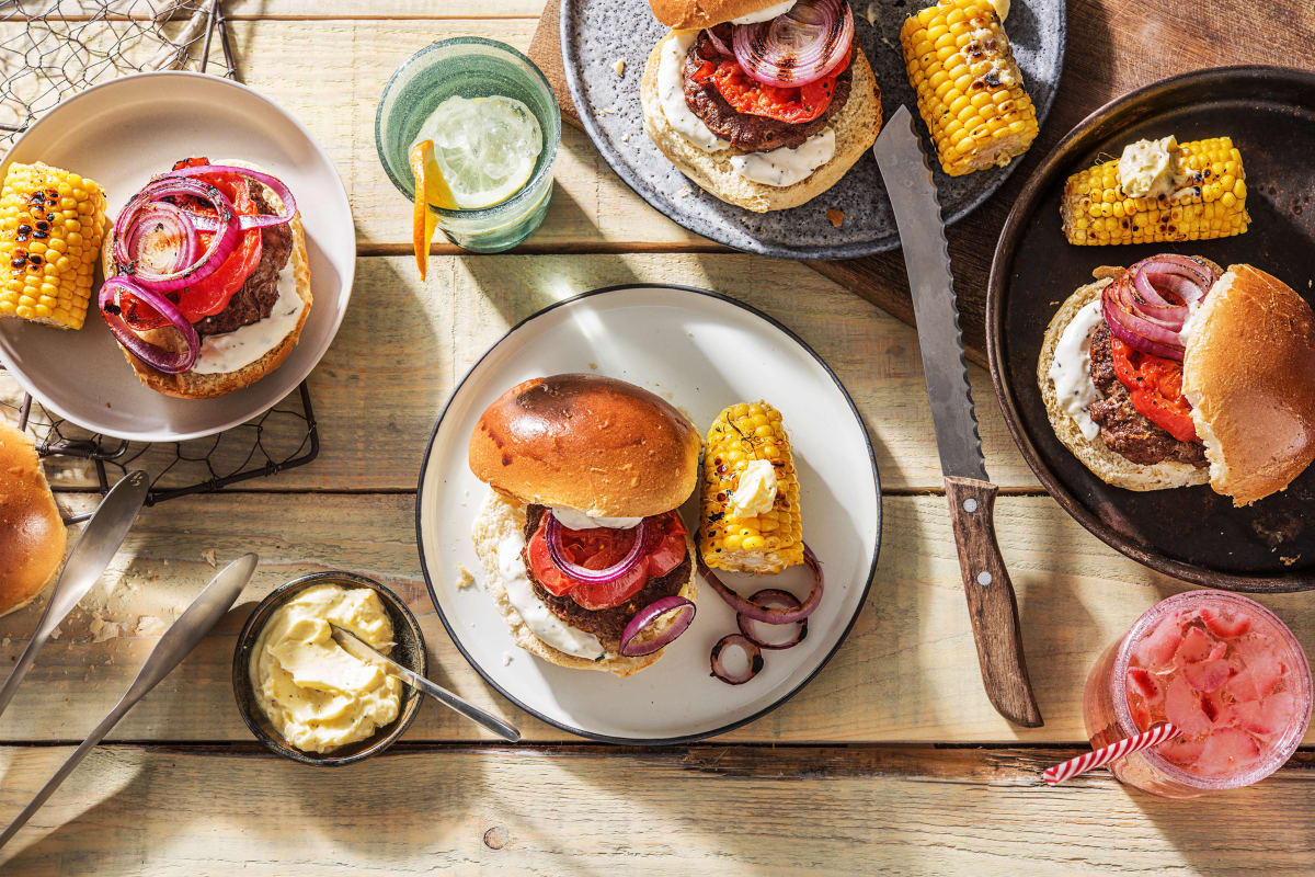 Grilled Parmesan Burgers