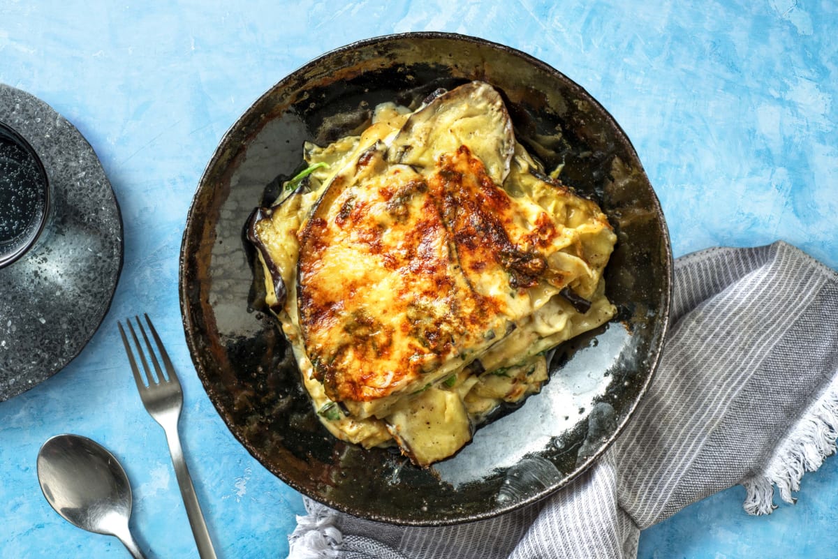 Lasagne de légumes en sauce crémeuse maison