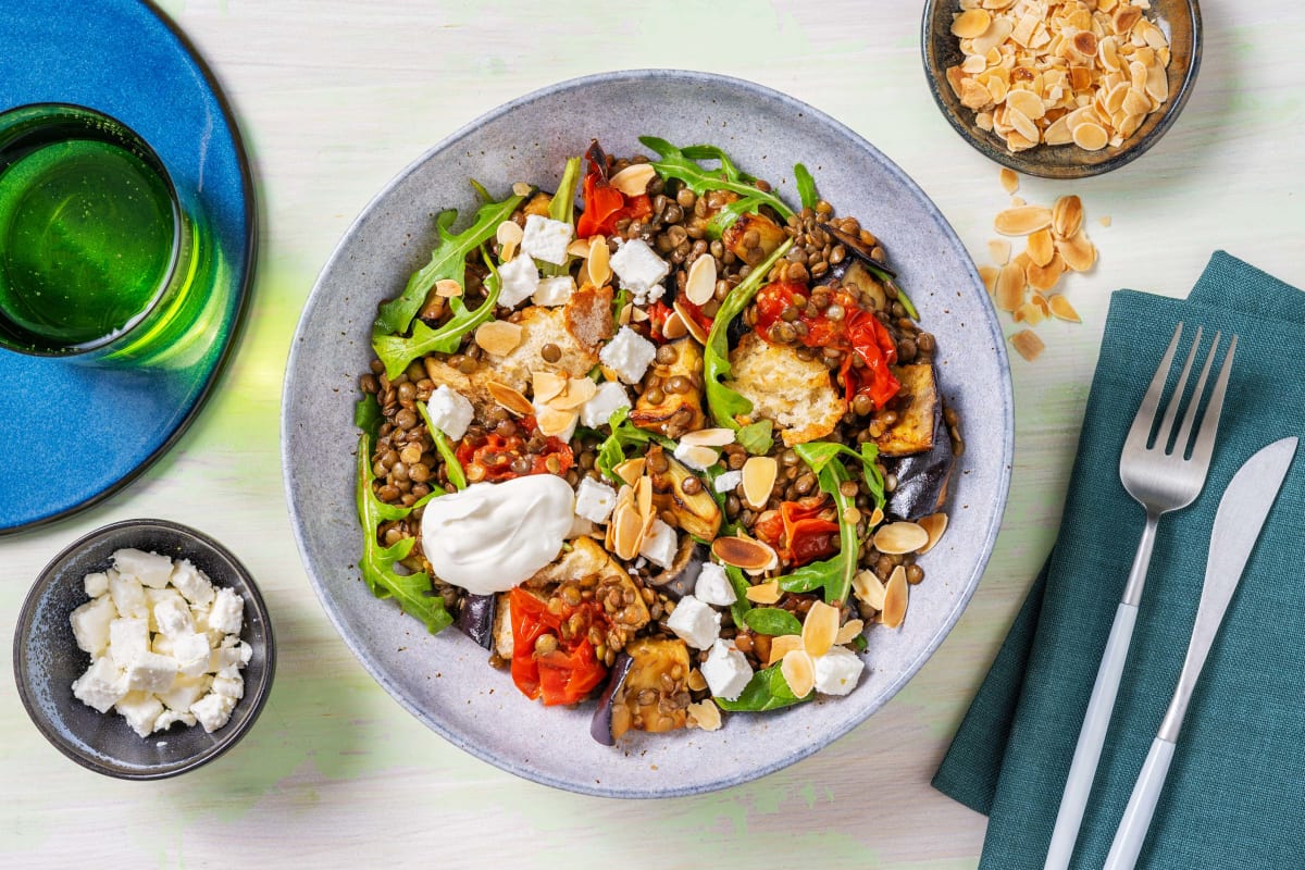 Warm Roasted Tomato and Lentil Salad