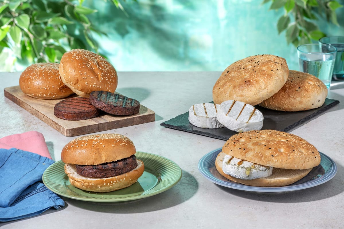 Günstiger im Multi-Paket: Vegane Burger Basics &  Grilled-Cheese-Paket