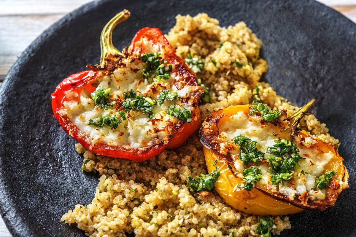 Halloumi-Stuffed Peppers