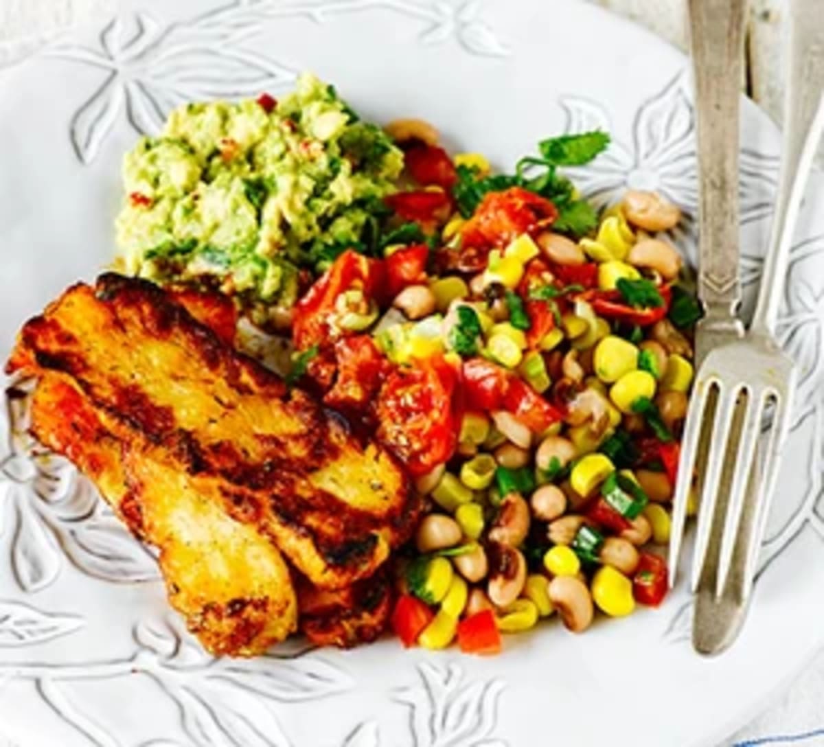 Carb Smart Halloumi Tex Mex Plate