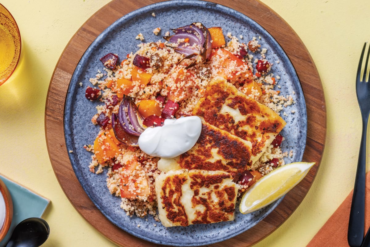 Haloumi & Currant Couscous