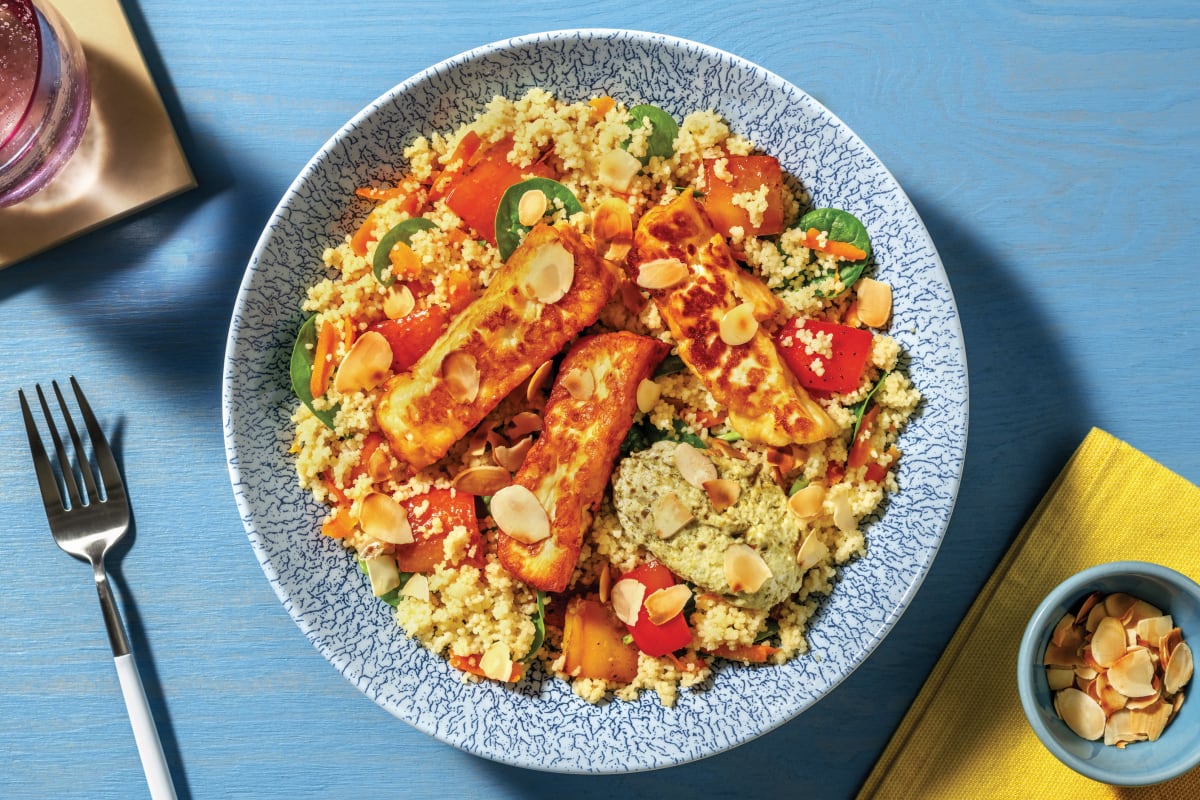 Haloumi & Roast Capsicum Couscous