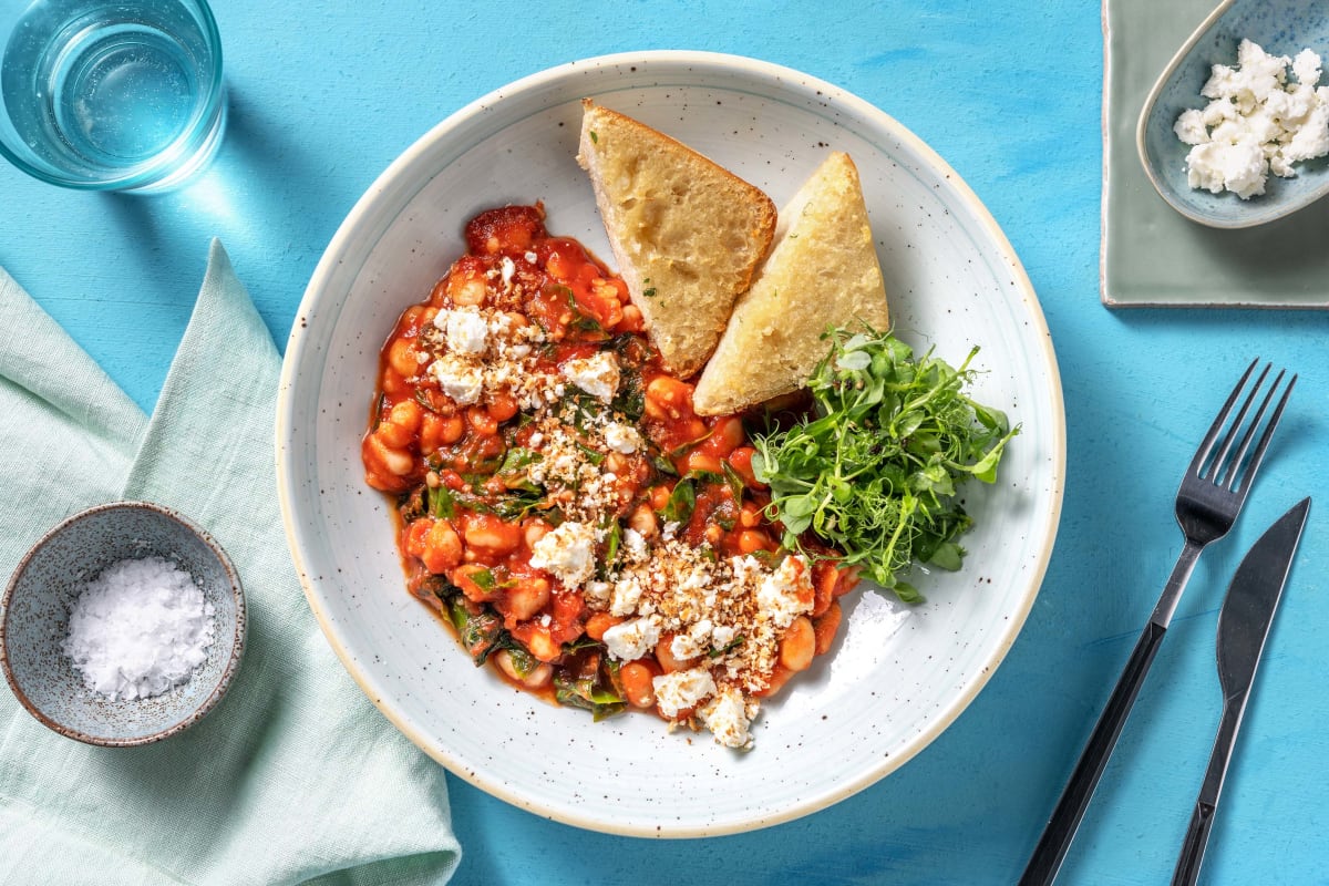 Harissa Spiced Butter Bean and Cavolo Nero Stew