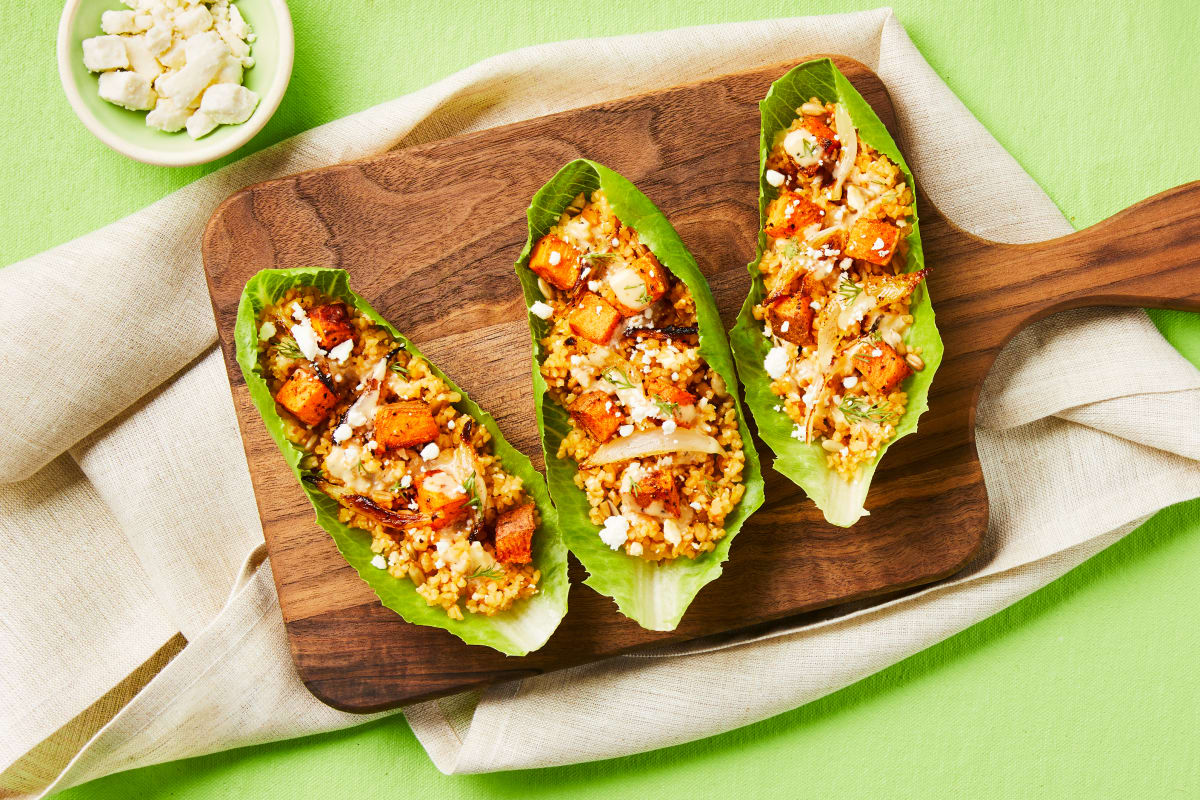 Harissa Sweet Potato Wraps