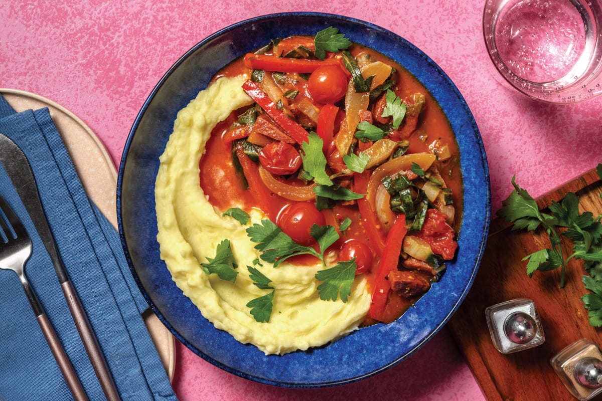 Hearty Chorizo, Leek & Cherry Tomato Stew