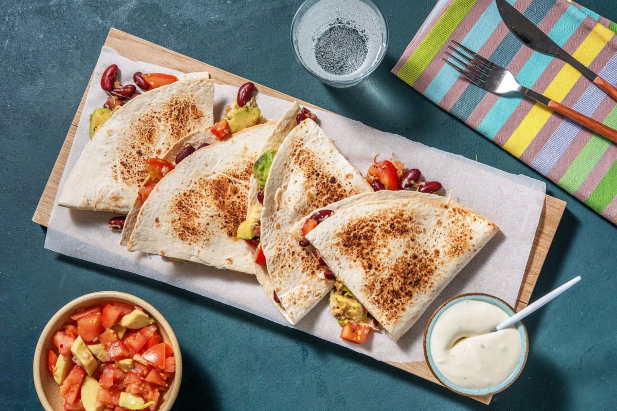 Hello Quesadillas Gebackene Kase Tortillas Rezept Hellofresh