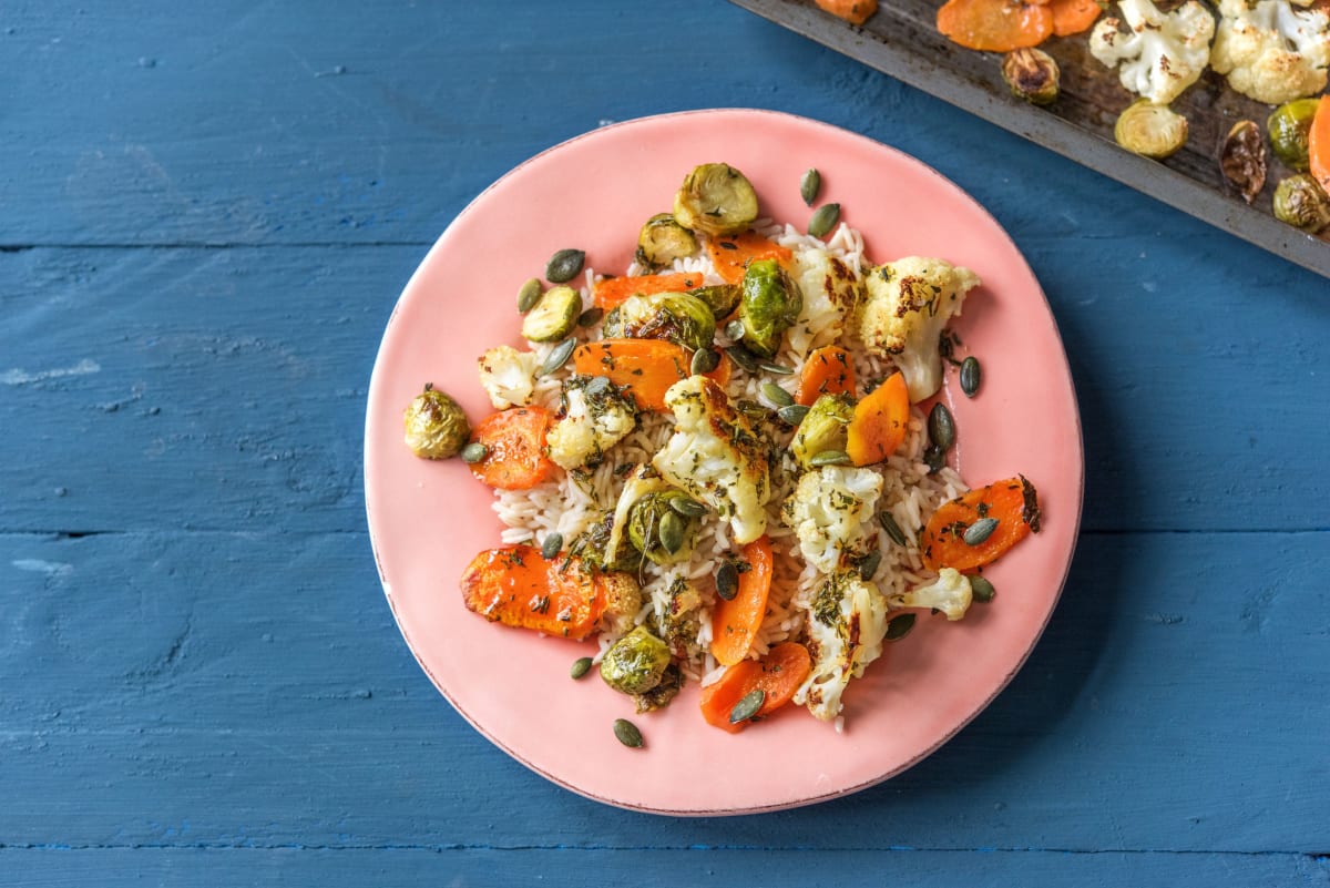 Winter Veggies and Brown Rice