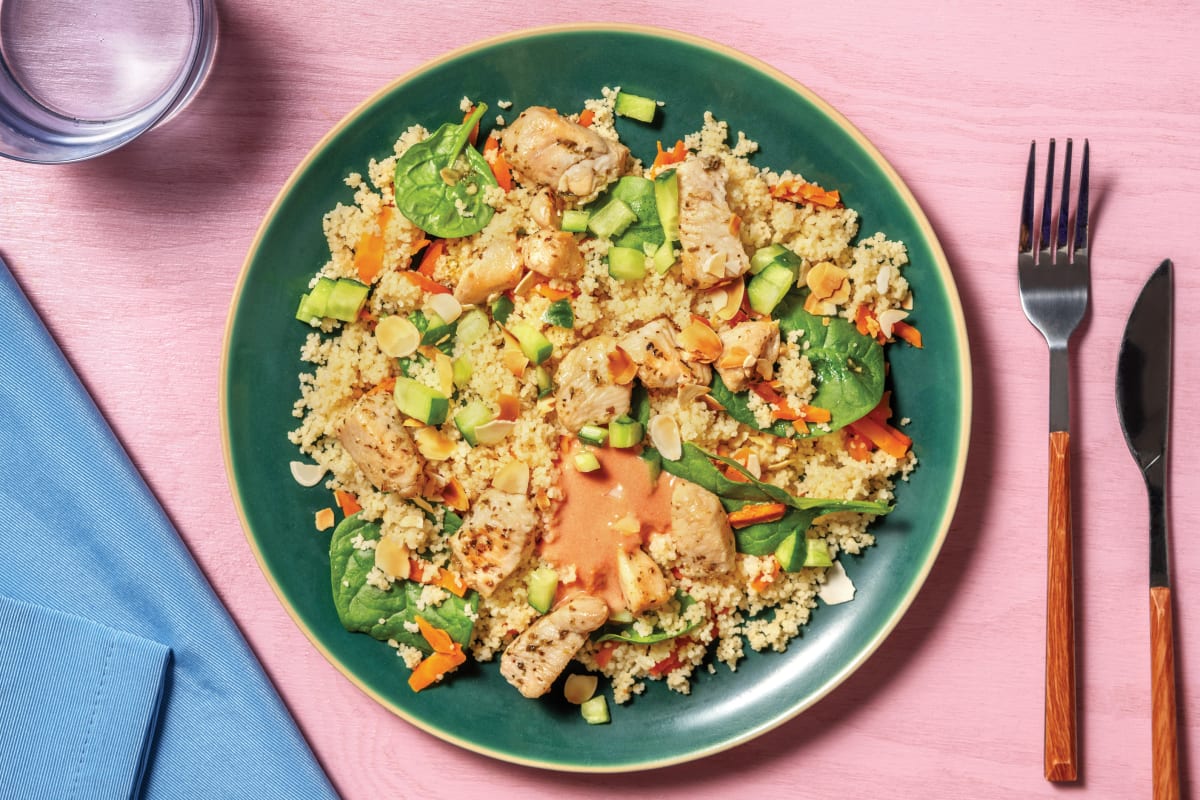 Quick Herby Chicken Couscous Bowl