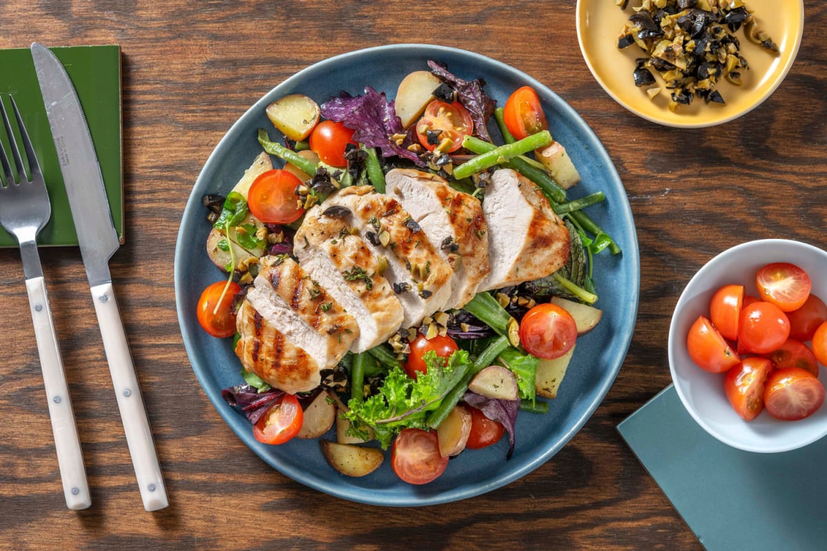 Herby Grilled Chicken Niçoise Salad