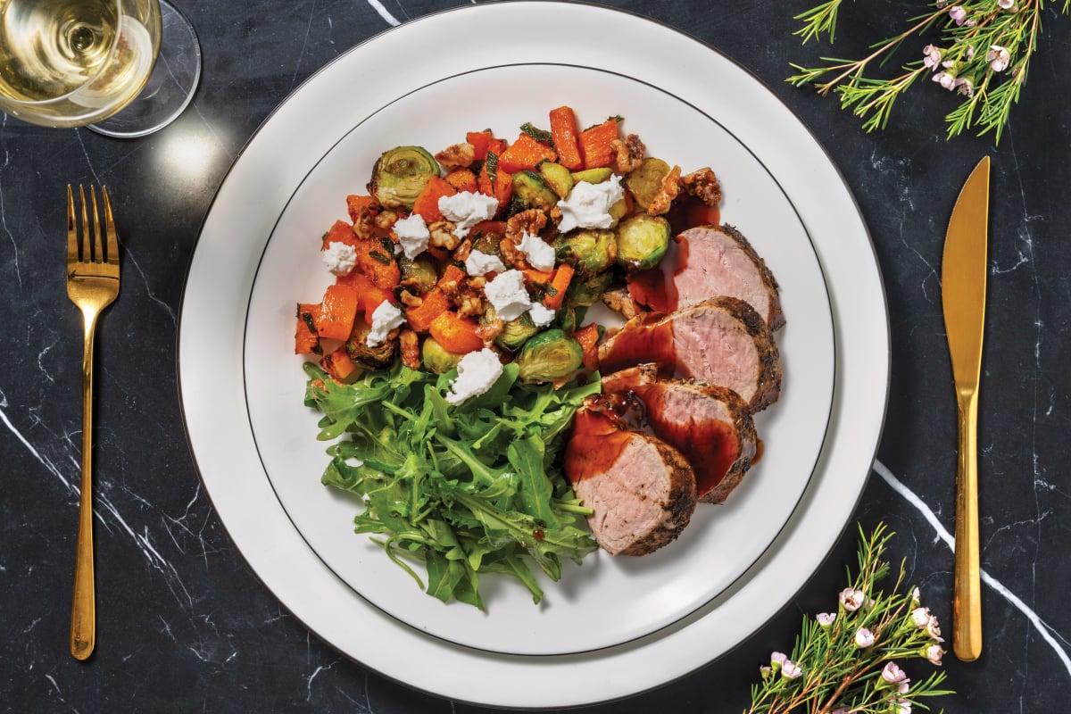 Herby Pork Tenderloin & Zingy Salad