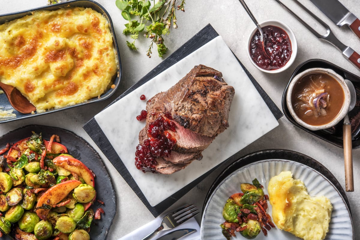 Hirschbraten mit gratiniertem Kartoffelpüree