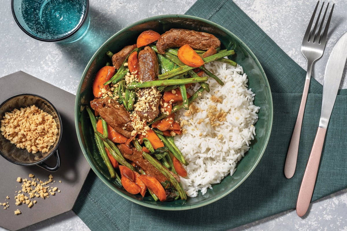 Easy Hoisin Ginger Beef & Veggie Stir-Fry