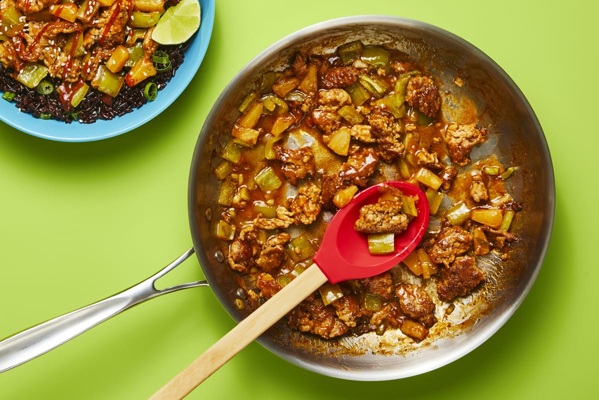 Hoisin Sriracha Pork & Pineapple Stir-Fry