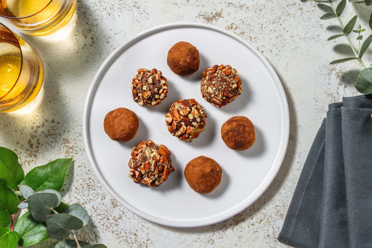 Homemade Holiday-Spiced Chocolate Truffles