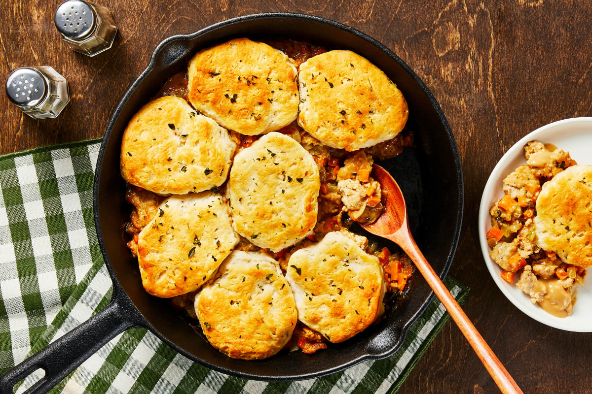 Homestyle Turkey & Biscuit Pot Pie