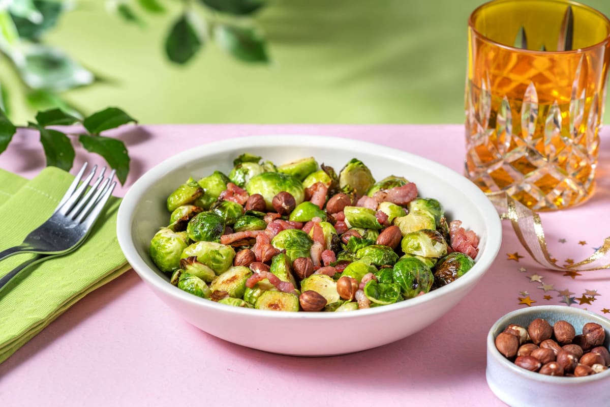 Honey Bacon Christmas Sprouts