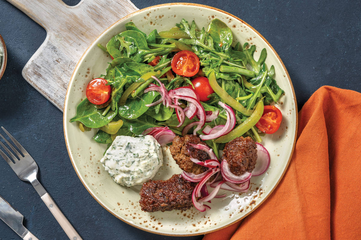 HoneyGlazed Beef Koftas Recipe HelloFresh