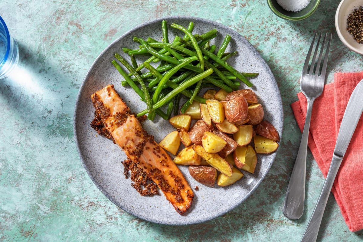 Honey Mustard Baked Salmon