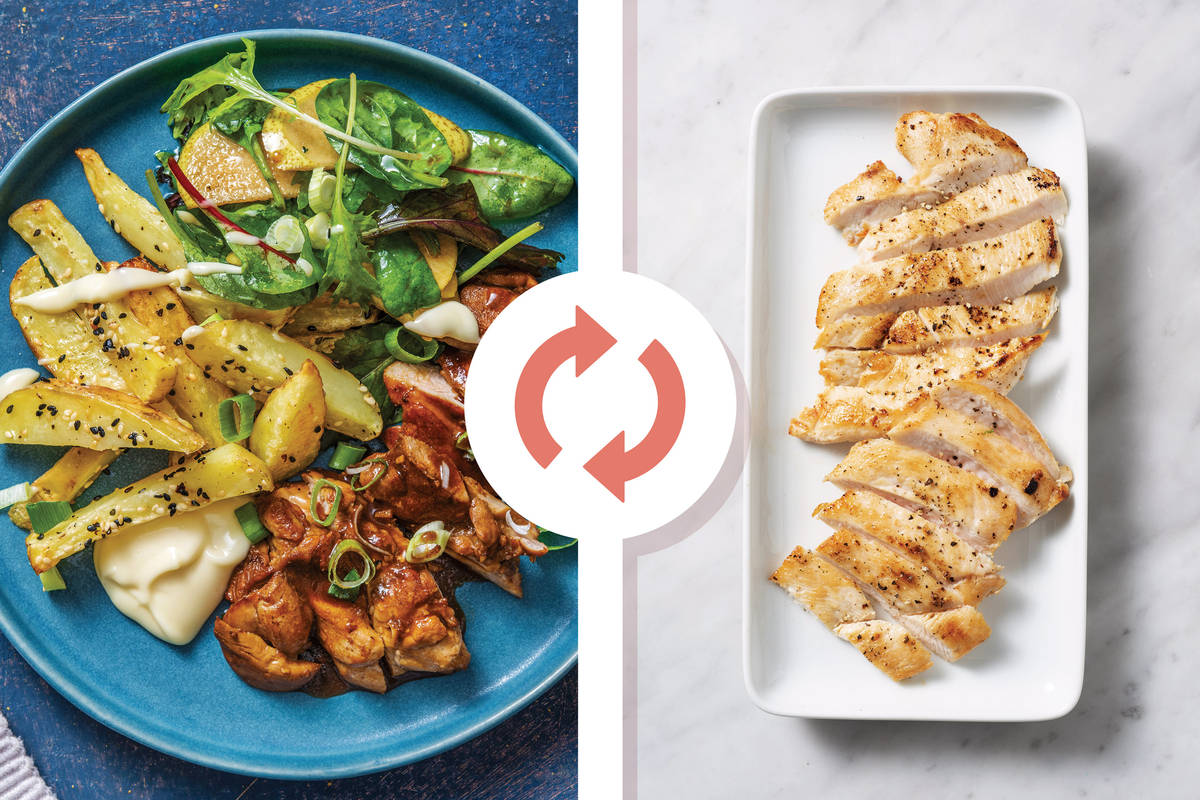 HoneySoy Glazed Chicken Breast & Sesame Fries Recipe HelloFresh