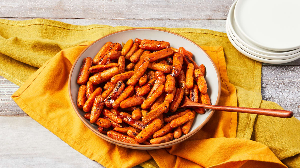 Hot Honey & Garlic Butter-Glazed Carrots