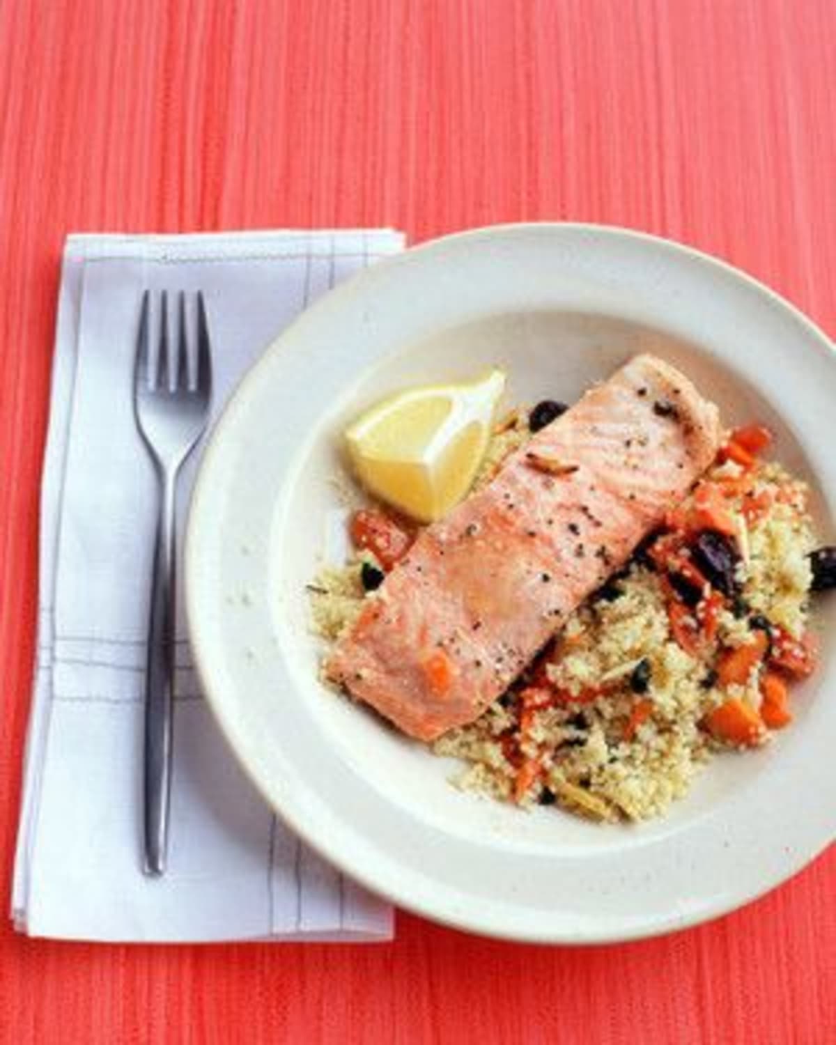 Roasted Salmon Couscous