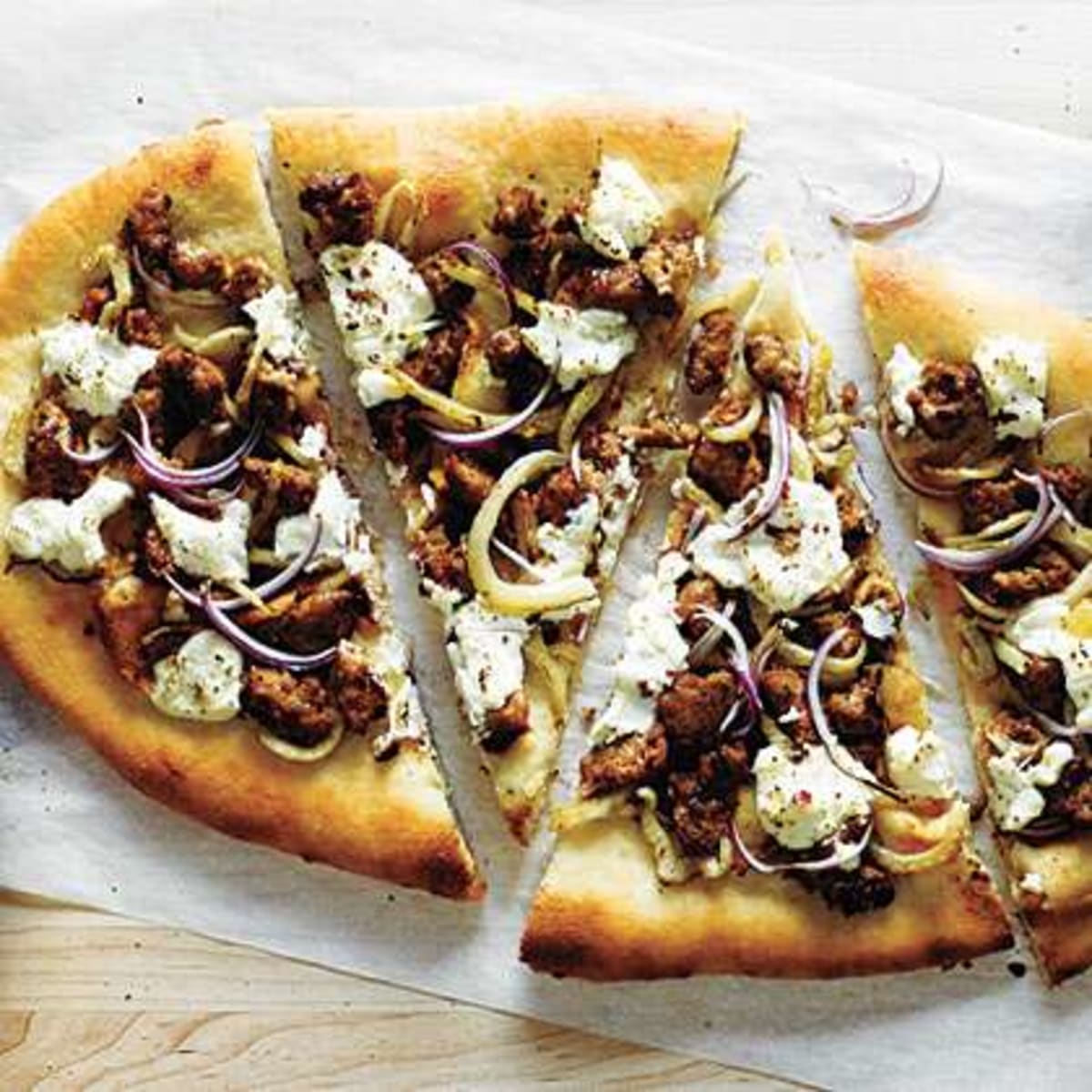 Sausage and Ricotta Flatbreads