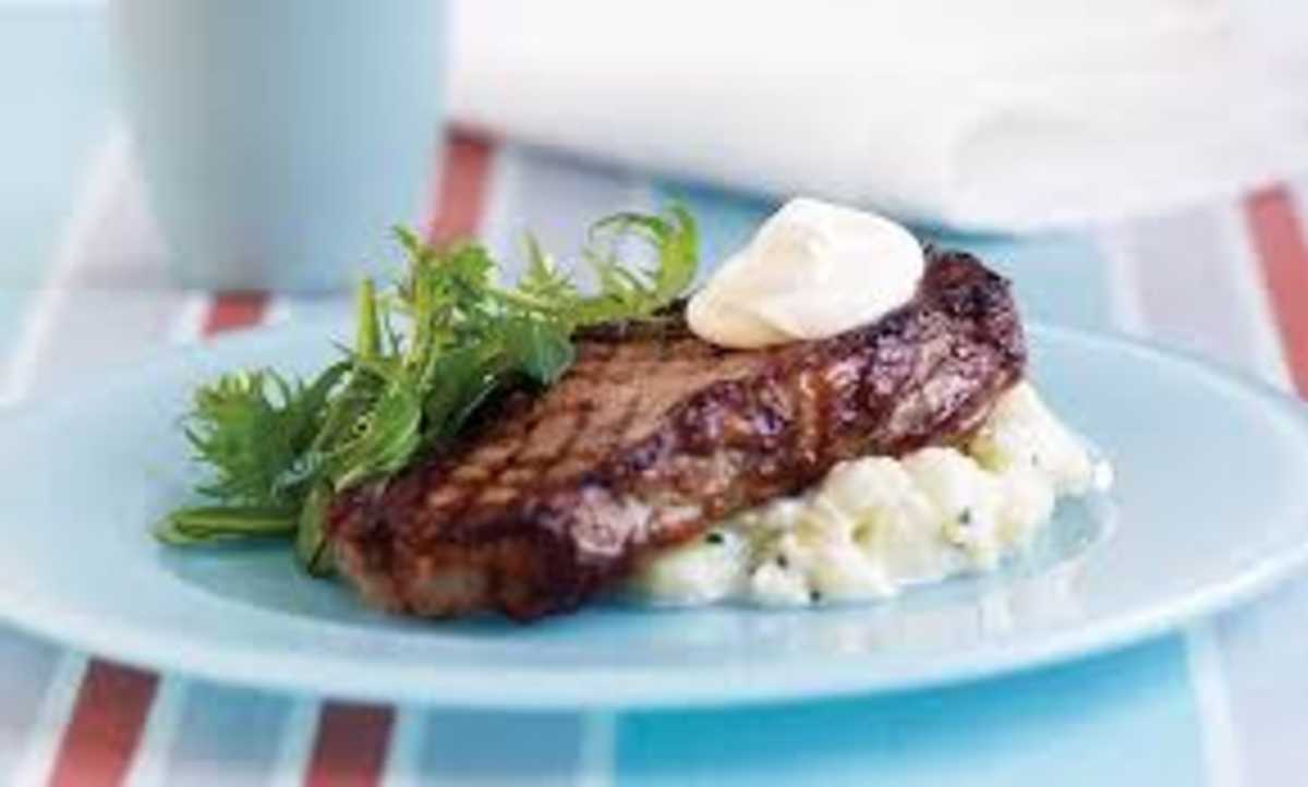 SuperQuick Steak with Horseradish Cream