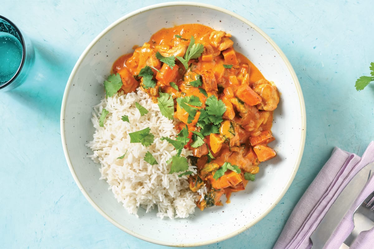 Indian Coconut Chicken & Veggie Curry