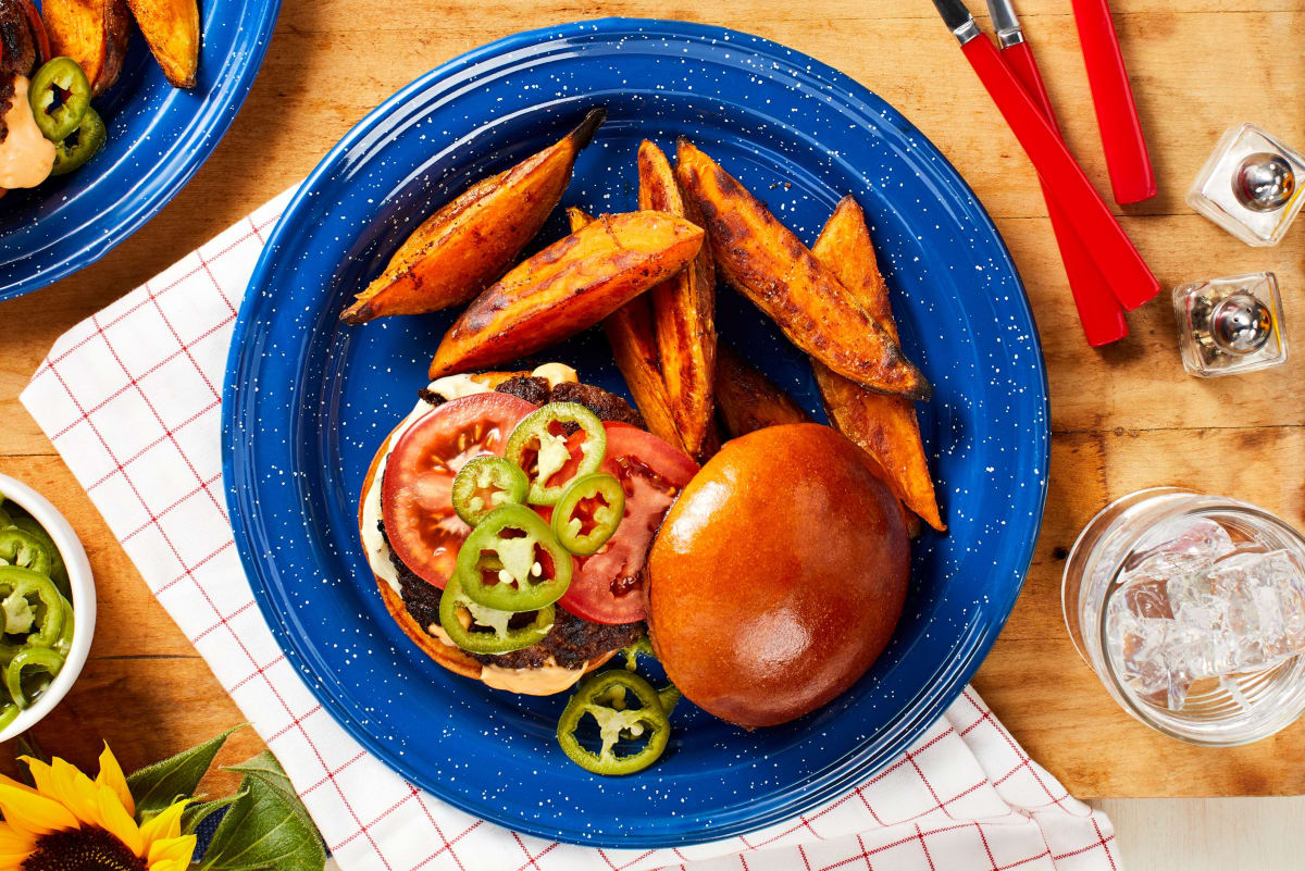 Jalapeño Popper Burgers