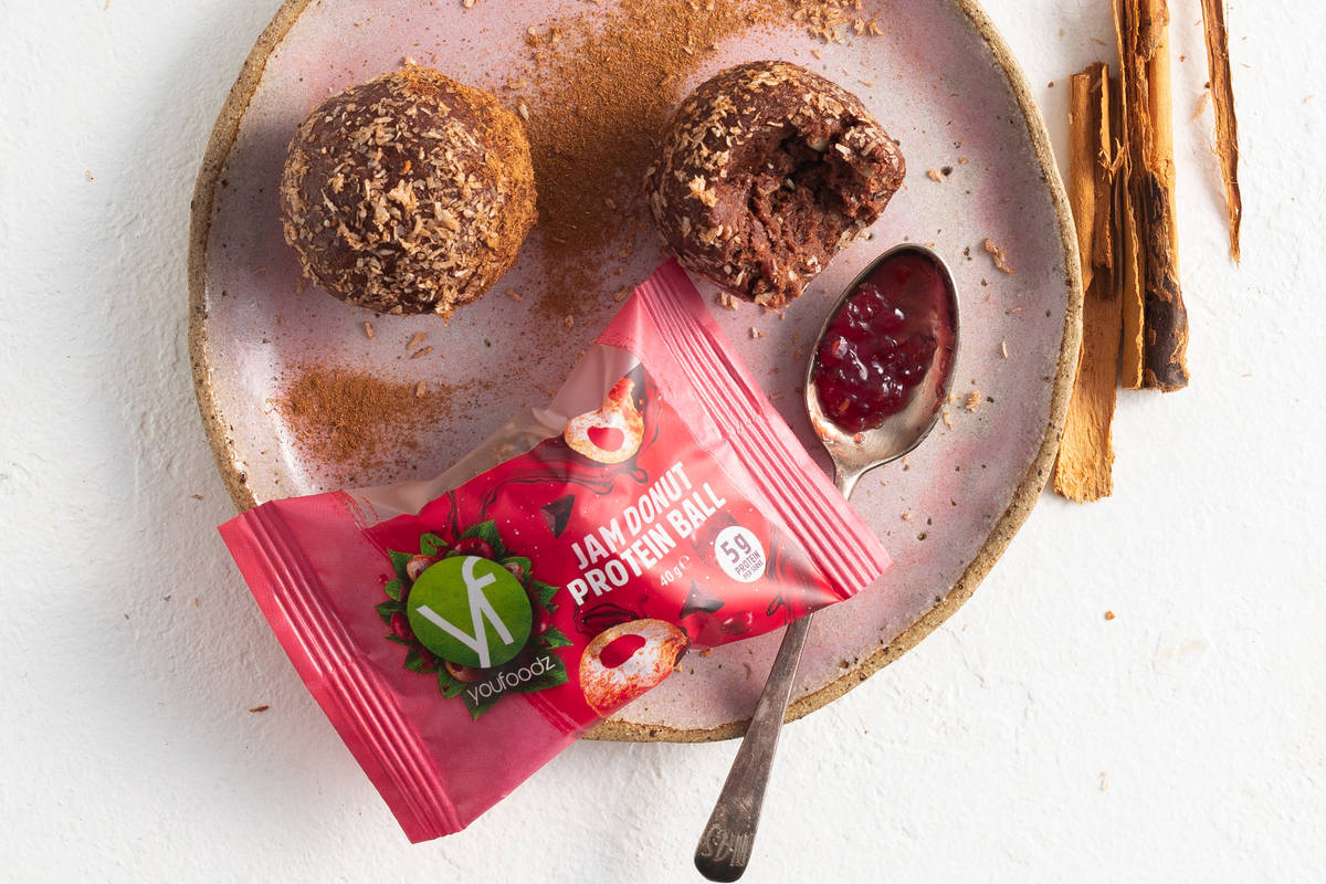 Jam Donut Protein Ball Youfoodz Recipe HelloFresh