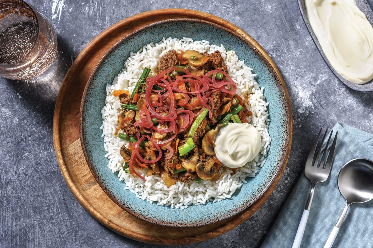 Japanese-Style Beef & Mushrooms