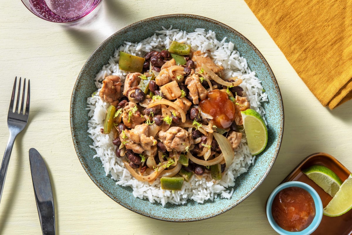 Jerk Style Chicken and Black Bean Curry