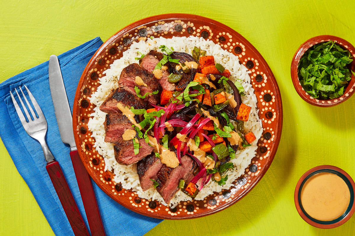 Kickin’ Chipotle Steak Bowls