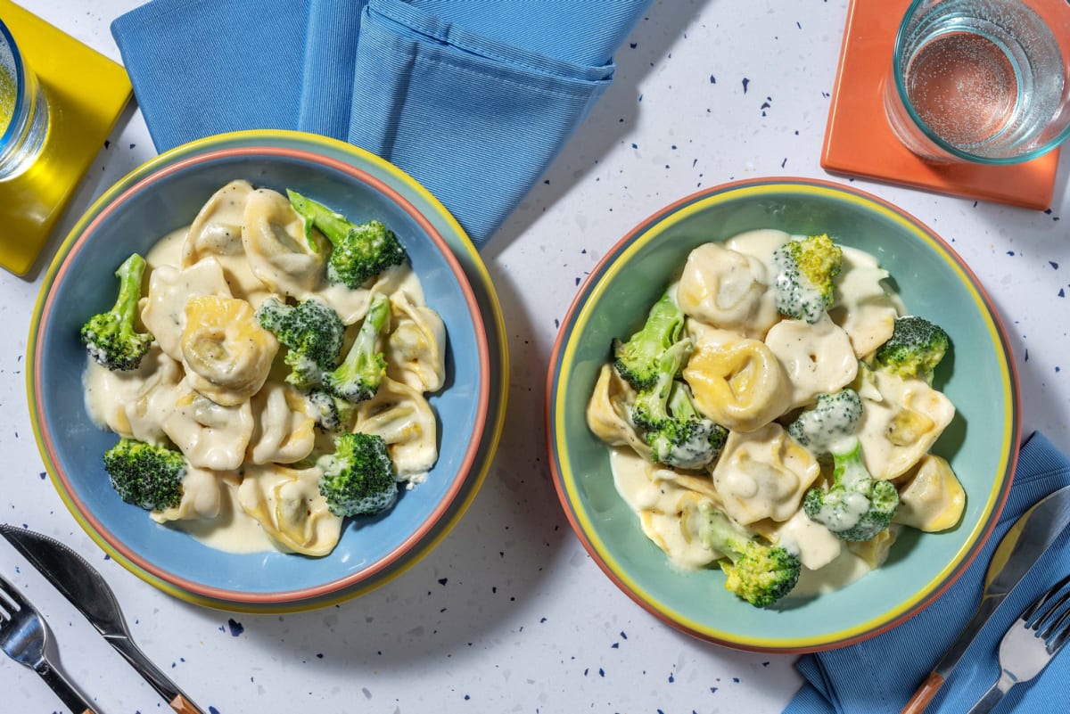 Tortellinis fromagés au brocoli pour enfants