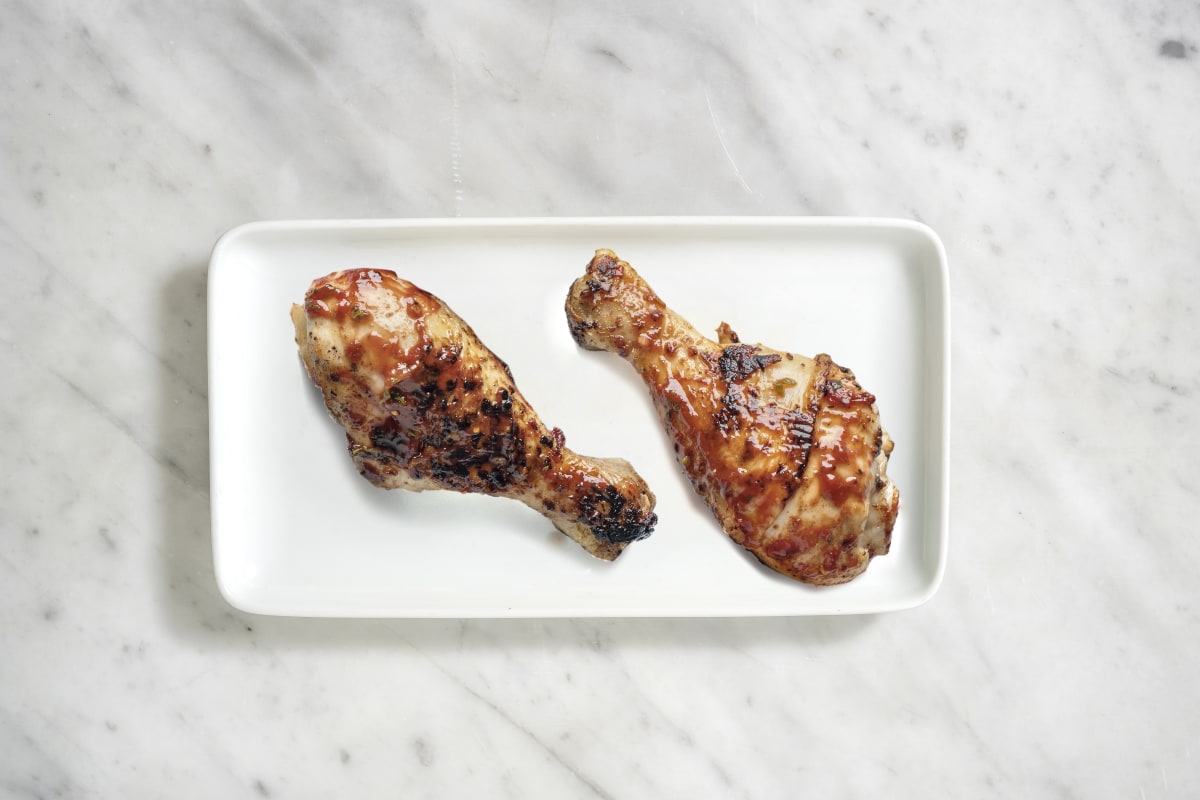 Kipdrumsticks met baharat-marinade als extra