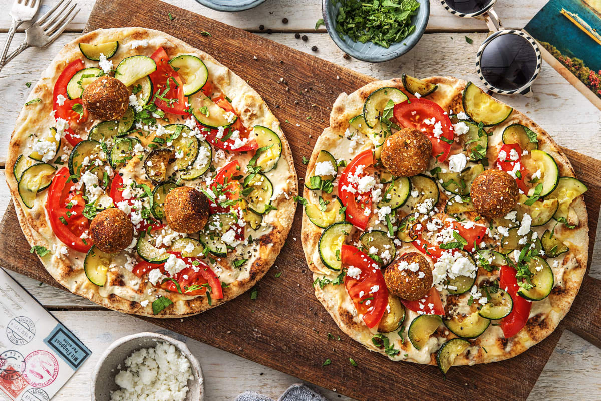 Tortillas, falafels et feta