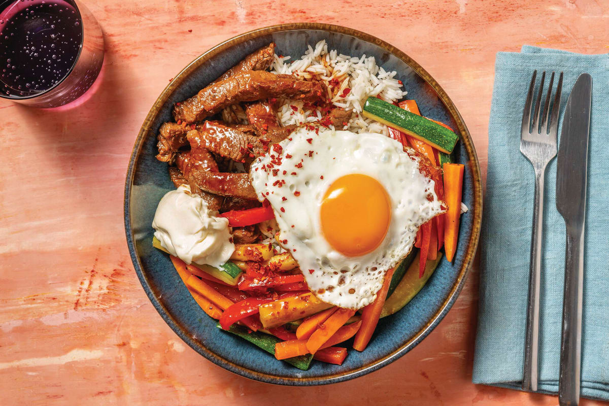 Korean-Style Beef Bibimbap