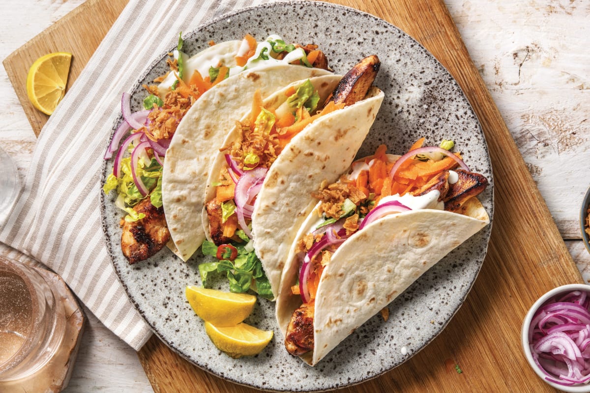 Korean Chicken Tacos