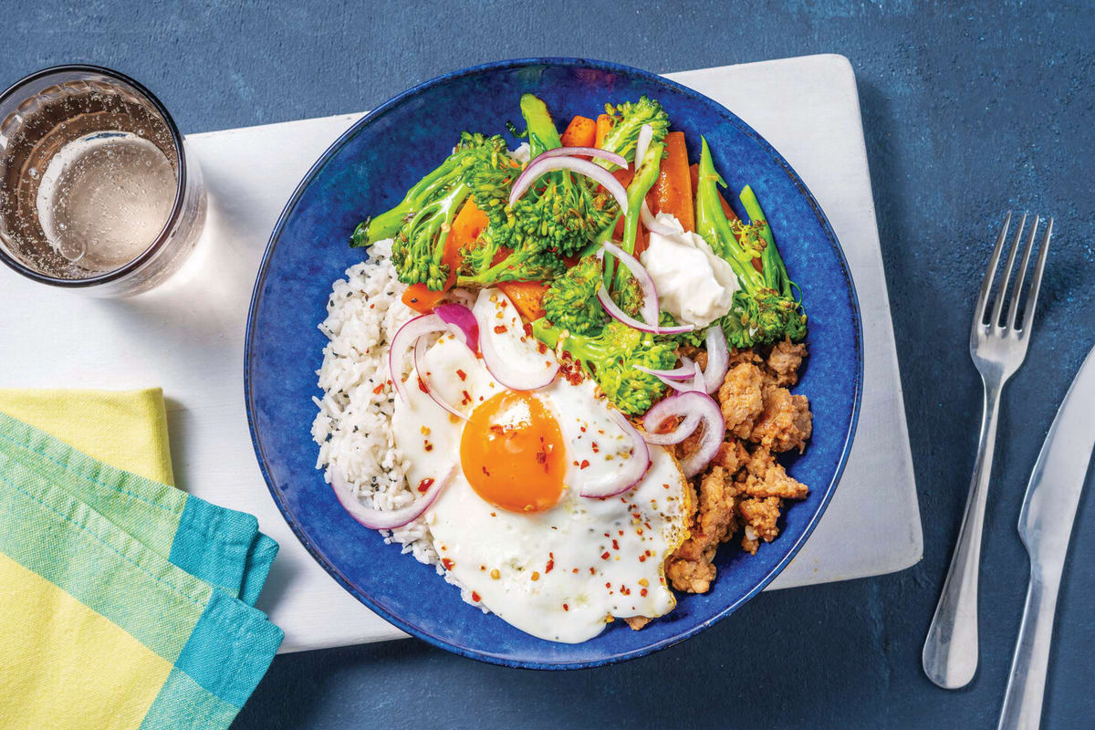 Ginger & Lemongrass Pork Bibimbap