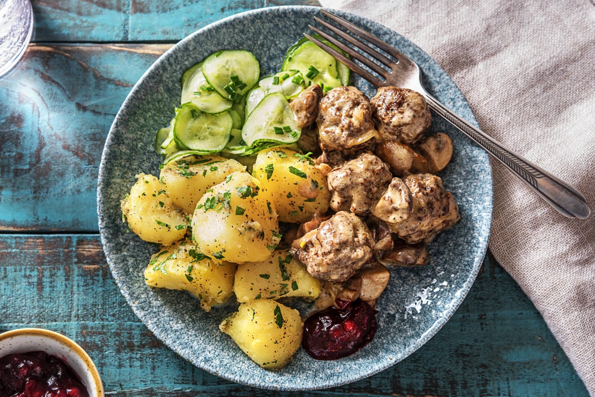 Köttbullar! Schwedische Hackbällchen