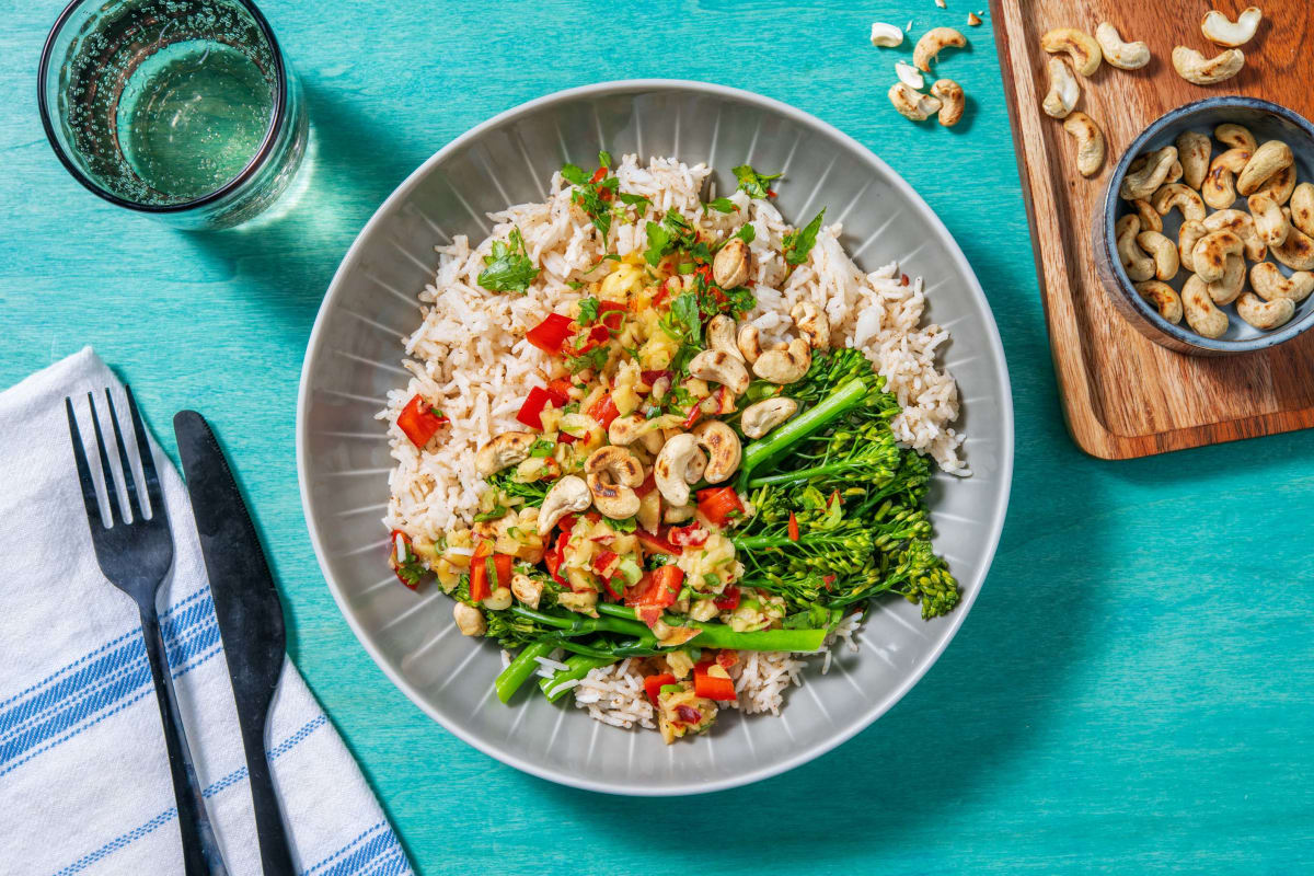 Kuba Kokos Bowl! Mit Nektarinen-paprika-salsa Rezept 